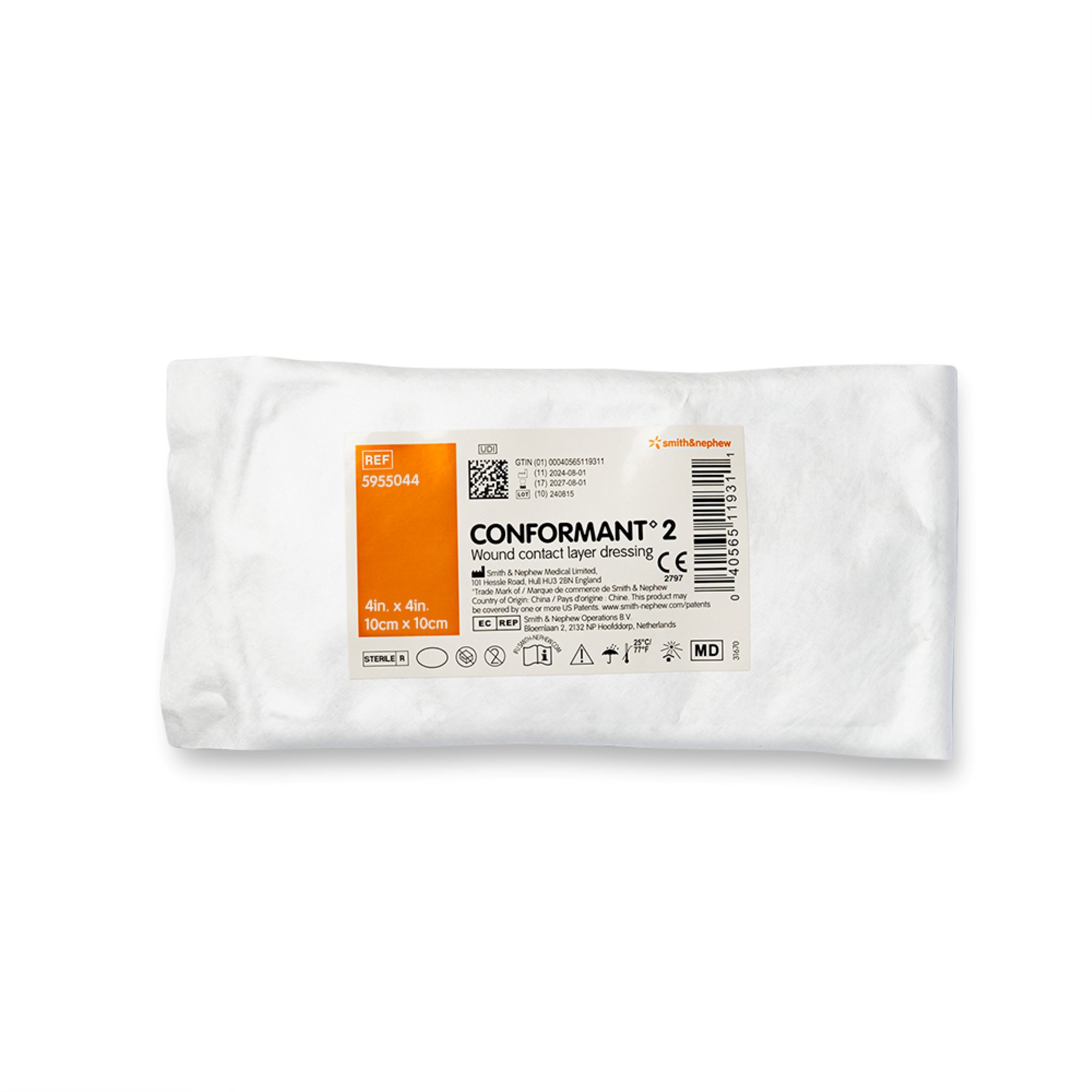 Conformant 2 Wound Contact Layer Dressing, 4 x 4 Inch MK 450075