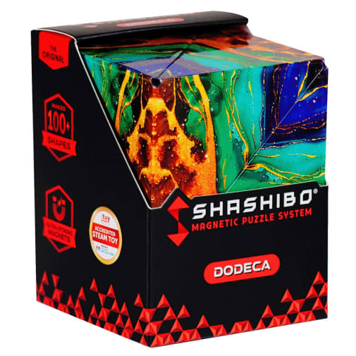 Shashibo Magnetic Puzzle Cube - DODECA Infinity (makes 100+ shapes)