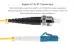5 Meters LC-ST OS2 UPC Fiber Patch Cable, 9/125 Singlemode Duplex