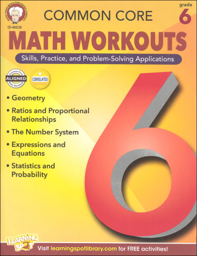 Common Core Math Workouts Grade 6