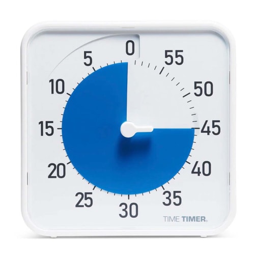 Time Timer Original 8" - White Frame with Blue Disk