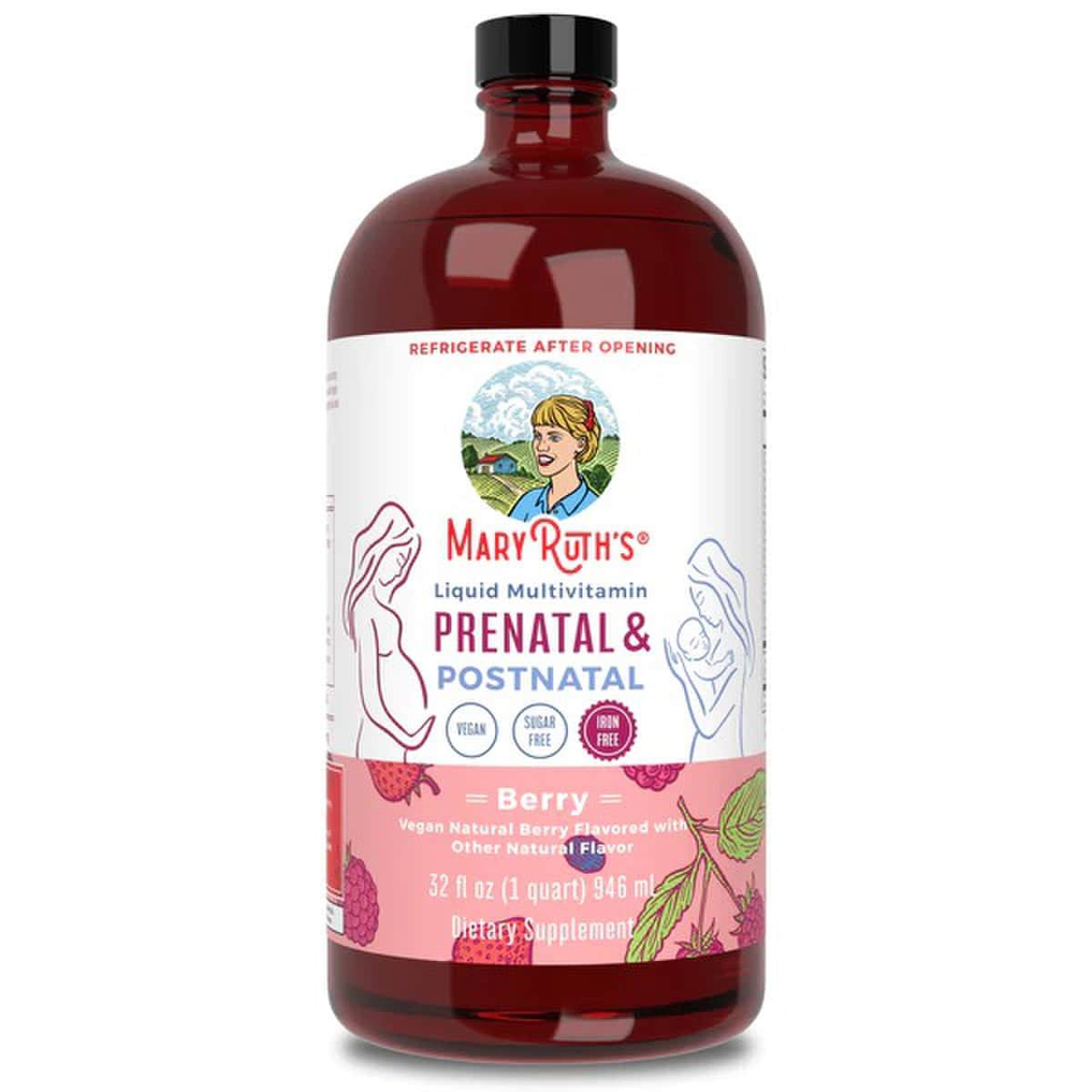 Mary Ruth's Prenatal & Postnatal Liquid Multivitamin Liquid, Berry Flavor MK 1271771