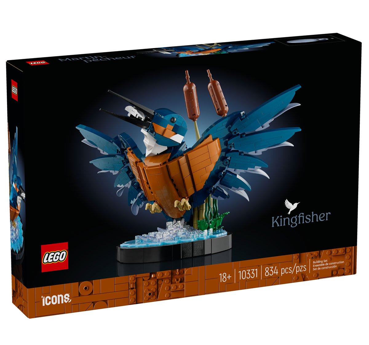 Fit For A King 3枚セット LEGO Icons Kingfisher Bird (10331)