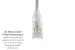 CAT6A Slim Snagless Ethernet Patch Cable, 1 ft, Gray