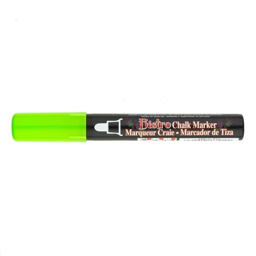 Bistro Chalk Marker 6mm Broad Tip - Fluorescent Green