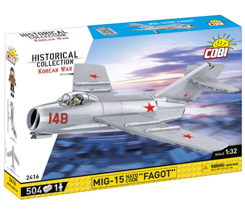 COBI MIG-15 NATO Code "Fagot" Jet - 504 pieces (Korean War Historical Collection)