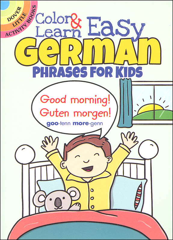 Color & Learn Easy German Phrases for Kids