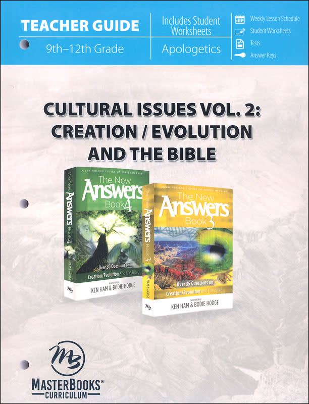 Cultural Issues Vol 2: Creation/Evolution and the Bible, Teacher Guide
