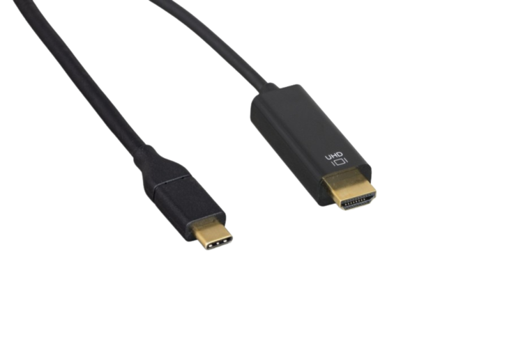 USB type C to HDMI v3.1 Cable 4K@60HZ, Black, 6Ft