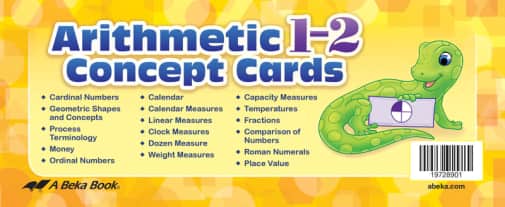 Abeka Arithmetic 1-2 Concept Cards