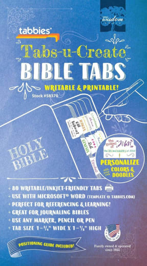 Tabs-u-Create - Bible Indexing Tabs (80 tabs)