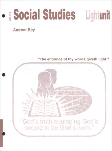 Social Stds 609-610 LightUnit A/K old ed 7grd