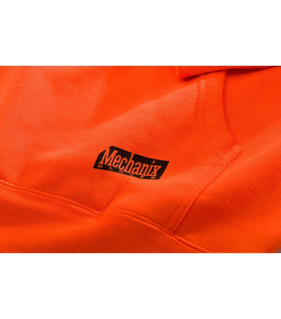 Pullover Hoodie Safety Orange, Fluorescent Orange, large image number 2