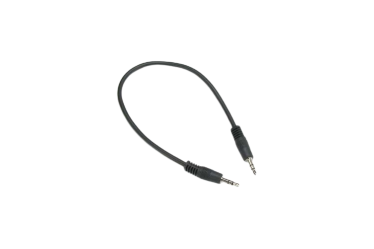 Audio Auxiliary Cable with TRS 3.5mm Male/Male Connectors, 1' Audio Auxiliary Cable with TRS 3.5mm Male/Male Connectors, 1'