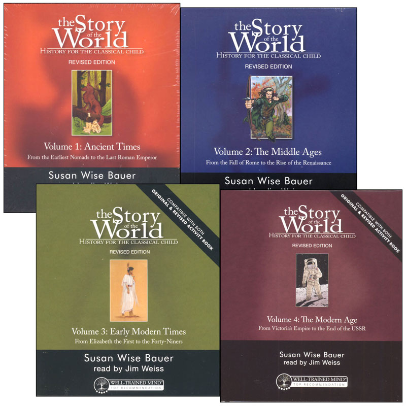 Story of the World Volume 1-4 Audiobook CD Set