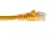 Cat6A Shielded Ethernet Patch Cable, Half-moon Boot, 1 ft, Yellow