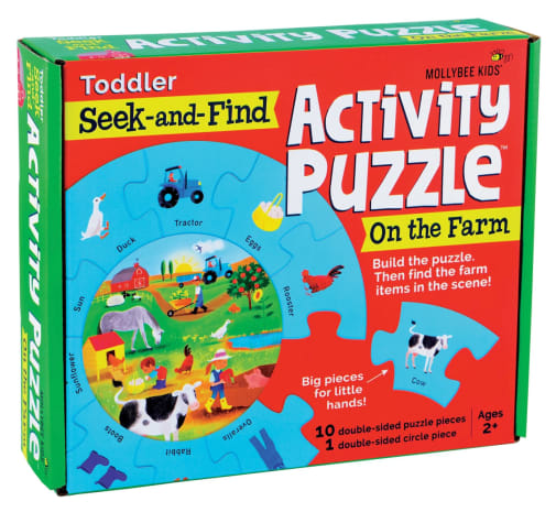 Toddler Seek-and-Find Activity Puzzle On the Farm