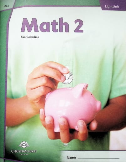Christian Light Math LightUnit 203 Sunrise Edition