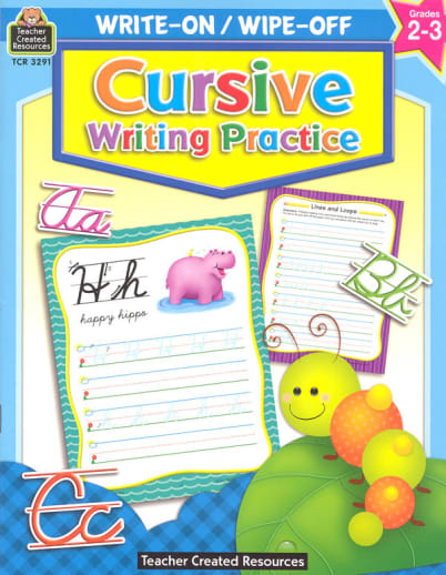 Write-On/Wipe-Off Cursive Writing Practice