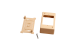 Single Gang Surface Mount Box with Raceway Knockouts, Ivory