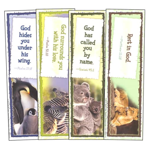 God Cares for His Children Bookmarks Assortment Pack (1 each of 4 designs)