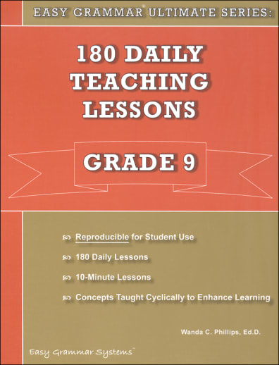 Easy Grammar Ultimate Series: 180 Daily Teaching Lessons Grade 9 Teacher Edition