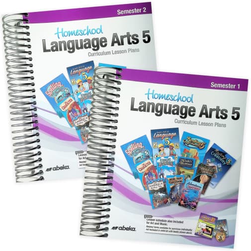 Abeka Language Arts 5 Homeschool Curriculum Lesson Plans (Revised)