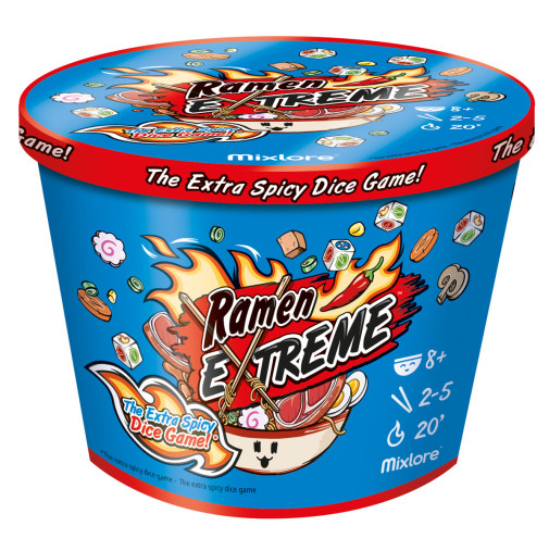 Mixlore | Ramen Extreme | Family Dice Game | Ages 8+ | 2-5 Players | 15-20 Minutes Playing Time Mixlore | Ramen Extreme | Family Dice Game | Ages 8+ | 2-5 Players | 15-20 Minutes Playing Time