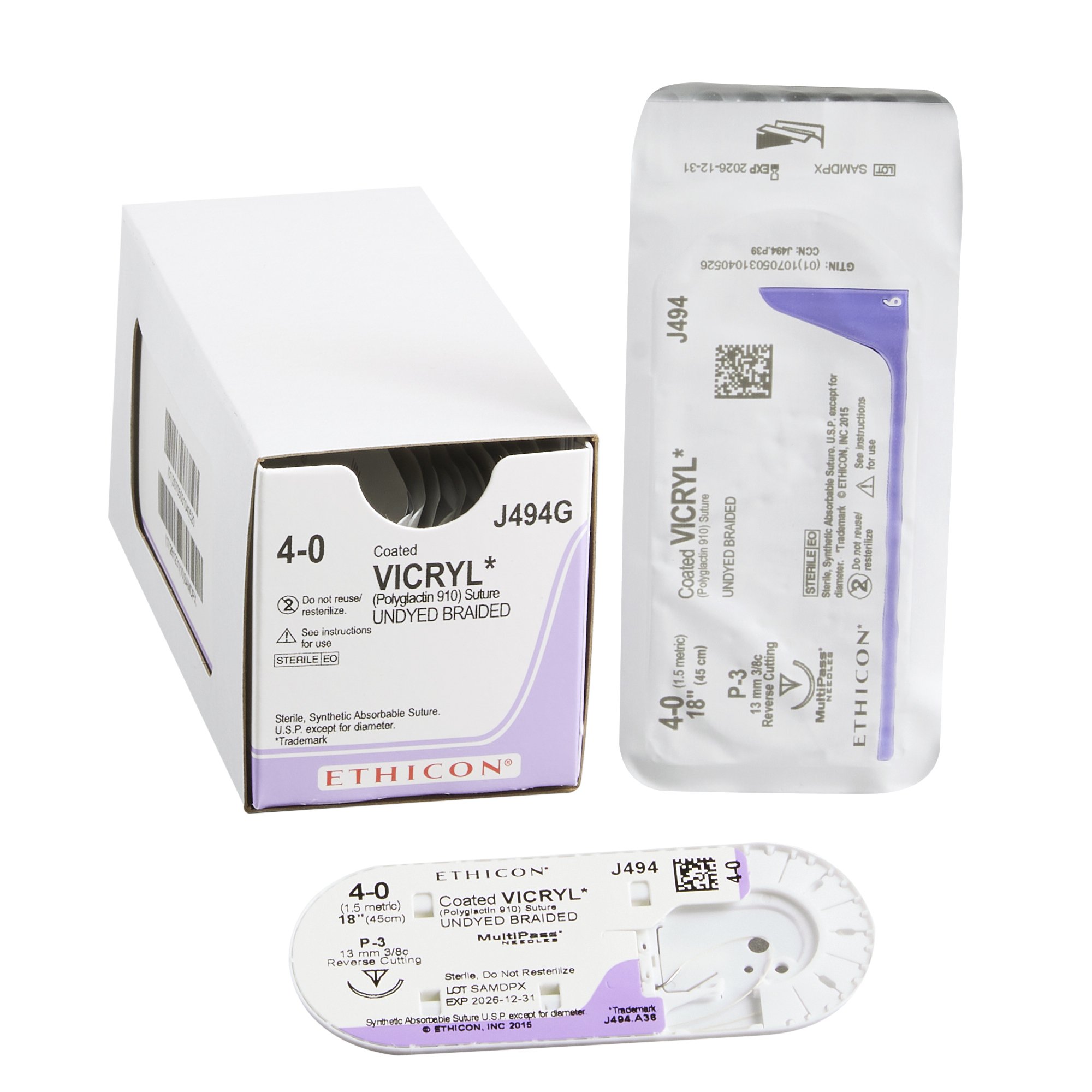 Coated Vicryl Suture with Needle MK 99421