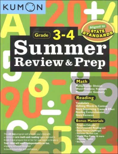 Kumon Summer Review & Prep Grades 3-4