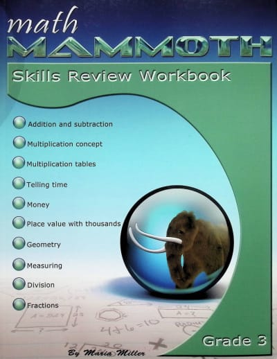Math Mammoth Grade 3 Color Skills Review Workbook (2018 Edition)