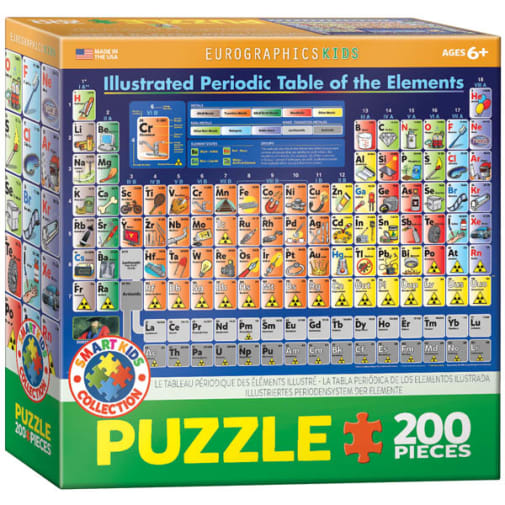 Eurographics Illustrated Periodic Table of the Elements Puzzle - 200 Pieces