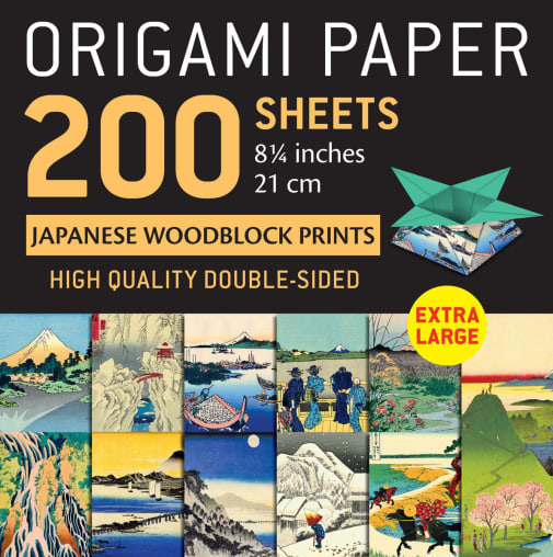 Origami Paper - 200 Sheets Japanese Woodblock Prints 8 1/4"