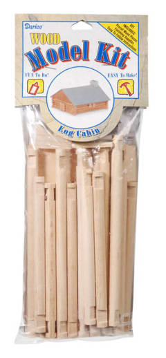 Log Cabin Wood Model Kit