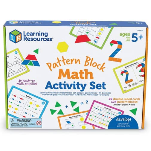 Learning Resources Pattern Block Math Activity Set