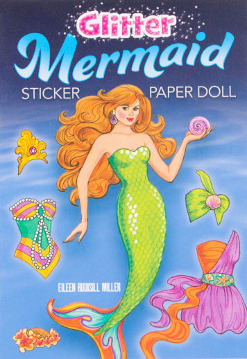 Glitter Mermaid Sticker Paper Doll