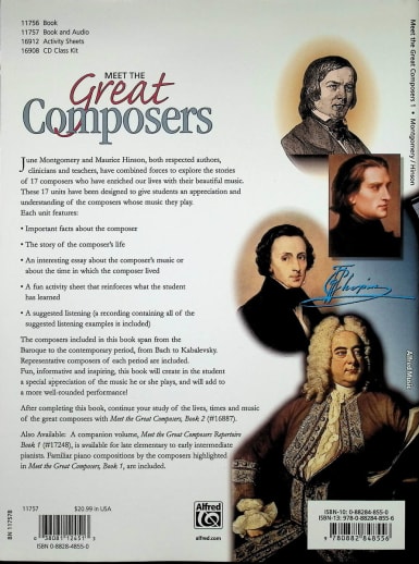 Meet the Great Composers Classroom Kit, Book 1