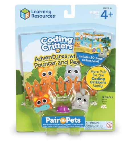Learning Resources Coding Critters Pair-A-Pets: Pouncer & Pearl (Kittens)