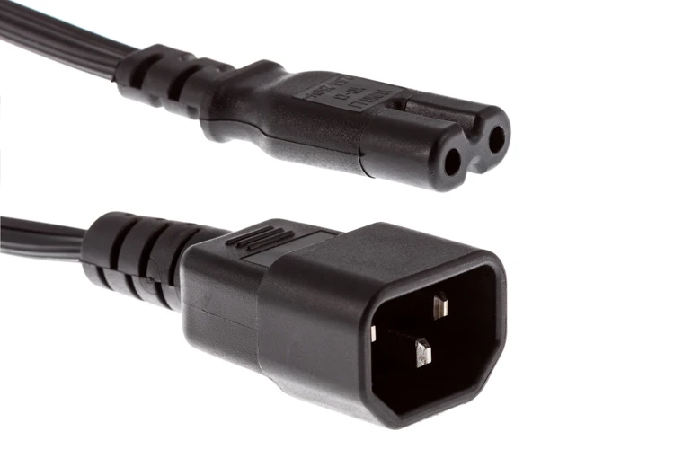AC Power Cord, C14 to C7, 18 AWG, 6ft