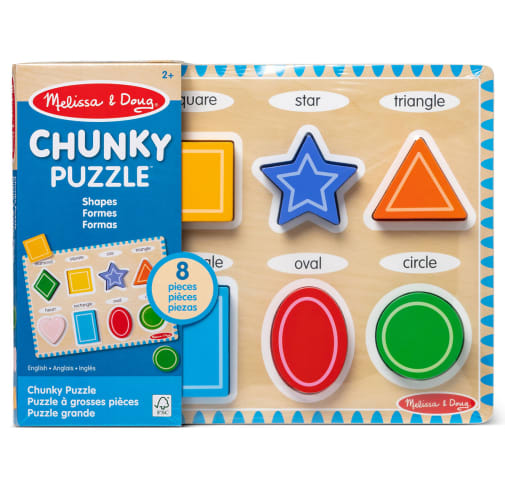 Melissa & Doug Shapes Chunky Puzzle
