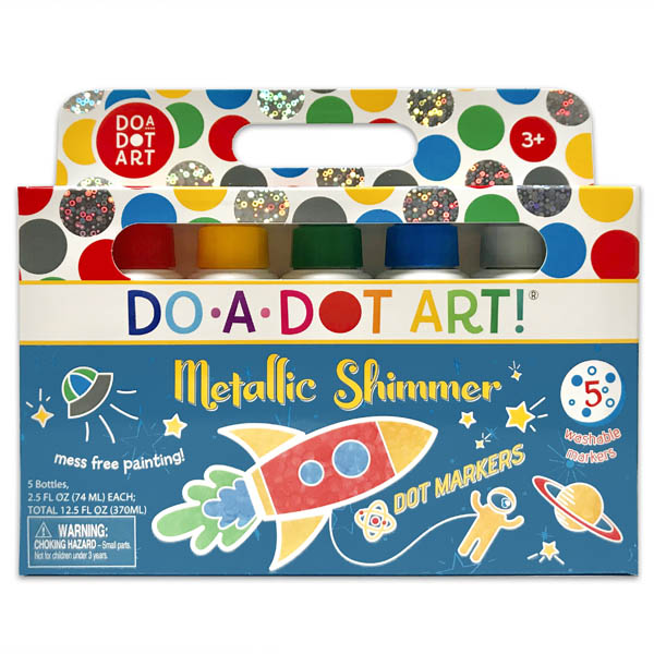 Do-A-Dot Art Shimmers Markers, Washable - 5 pack