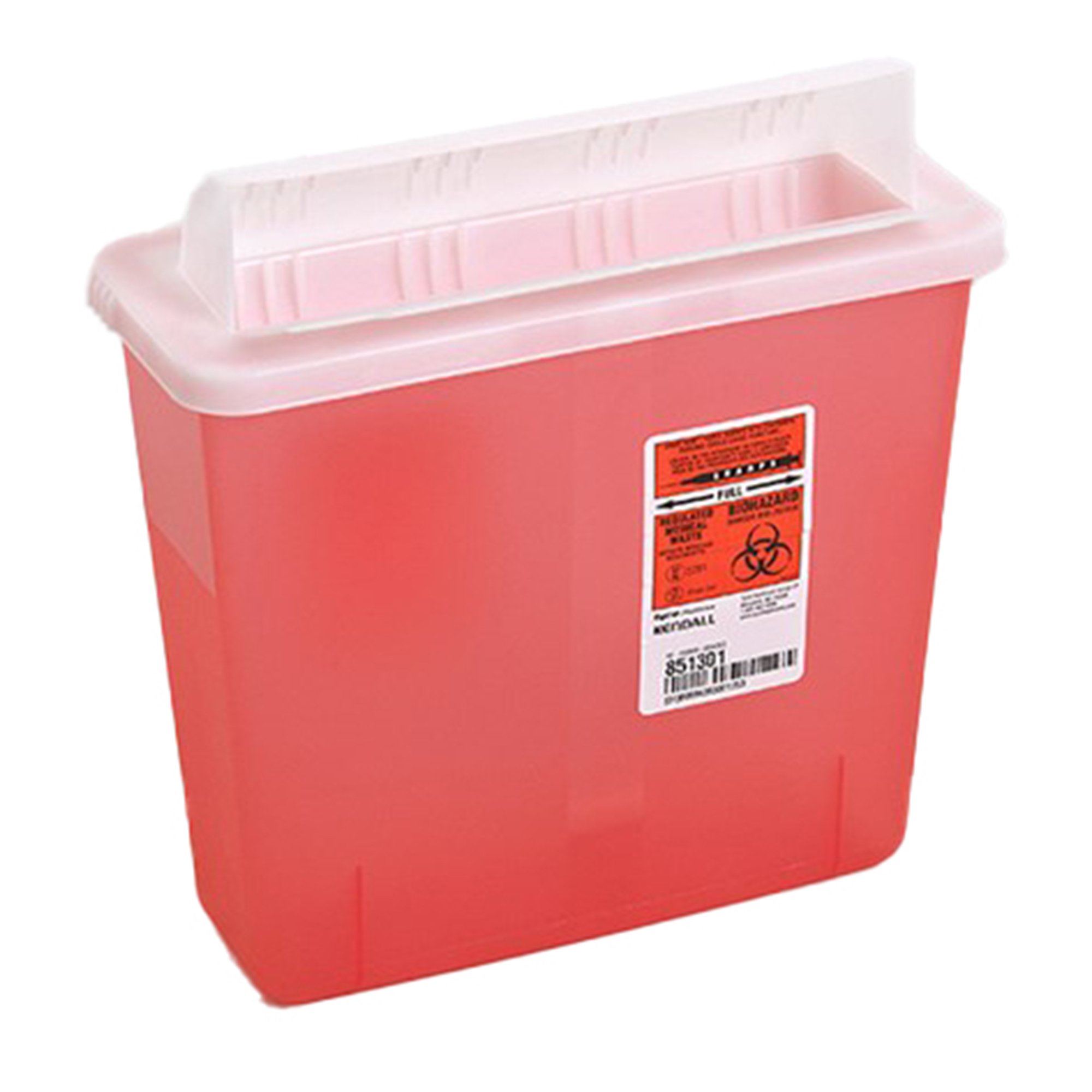 In-Room Multi-purpose Sharps Container, 1-1/4 Gallon, 10.75 x 11 x 4.75 Inch MK 178743