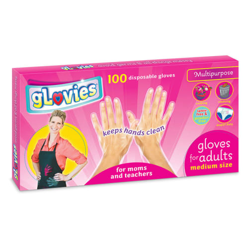 Transparent Disposable Gloves for Adults - M/L (100 per box)
