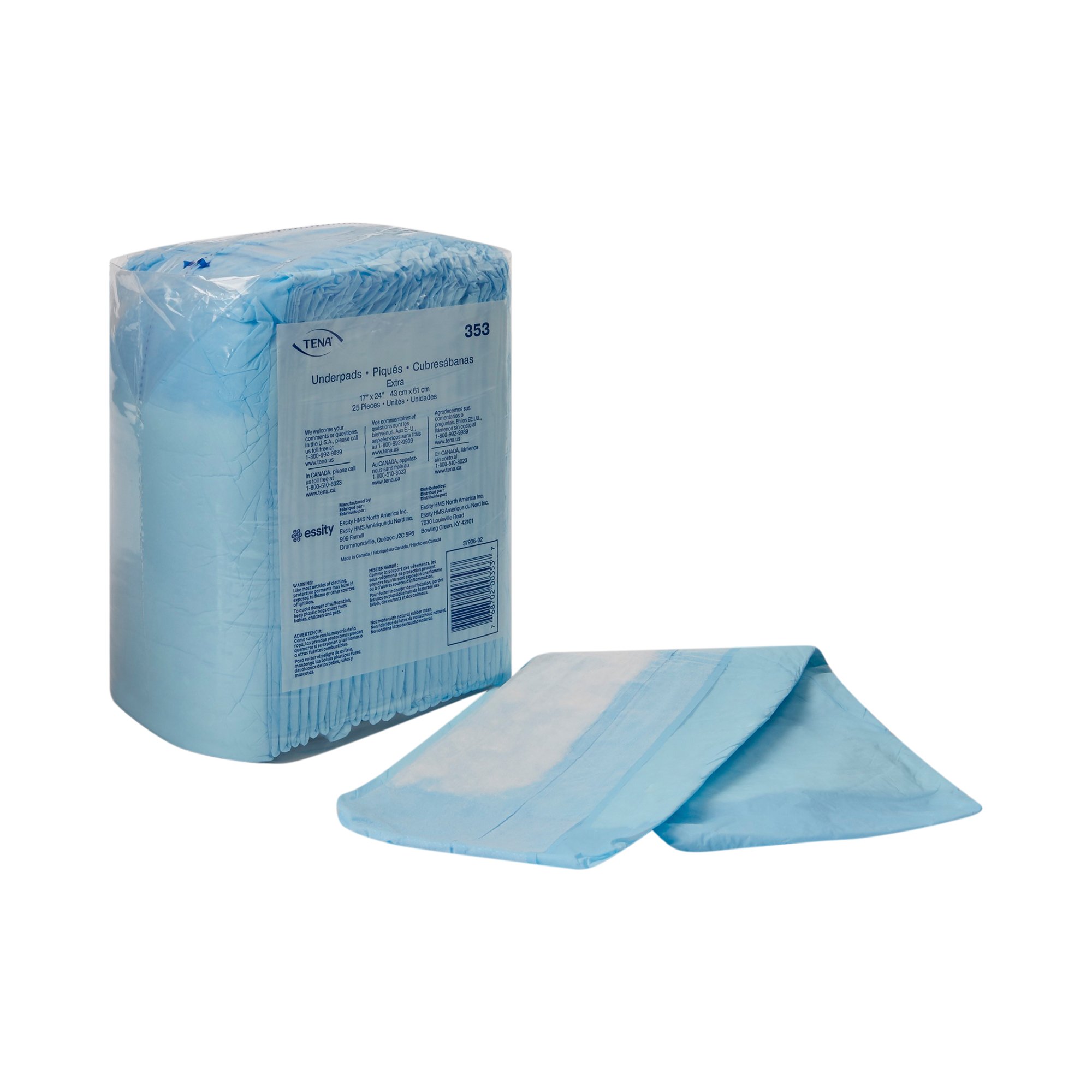 Tena Extra Absorbent Underpad, 17 x 24 Inch MK 450010