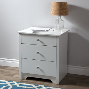 Nightstand with Charging Station and Drawers