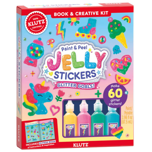 Klutz Paint & Peel Jelly Stickers: Glitter Goals!
