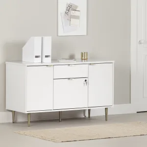 Credenza de 2 cajones con puertas