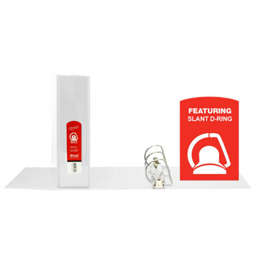 Binder - Slant-D Ring View 2" White