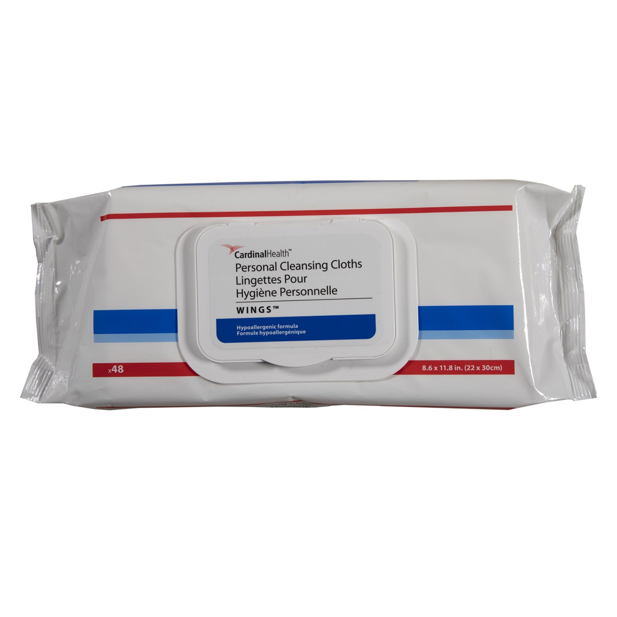 Cardinal Health Wings Personal Cleansing Cloths, Soft Pack MK 1189846
