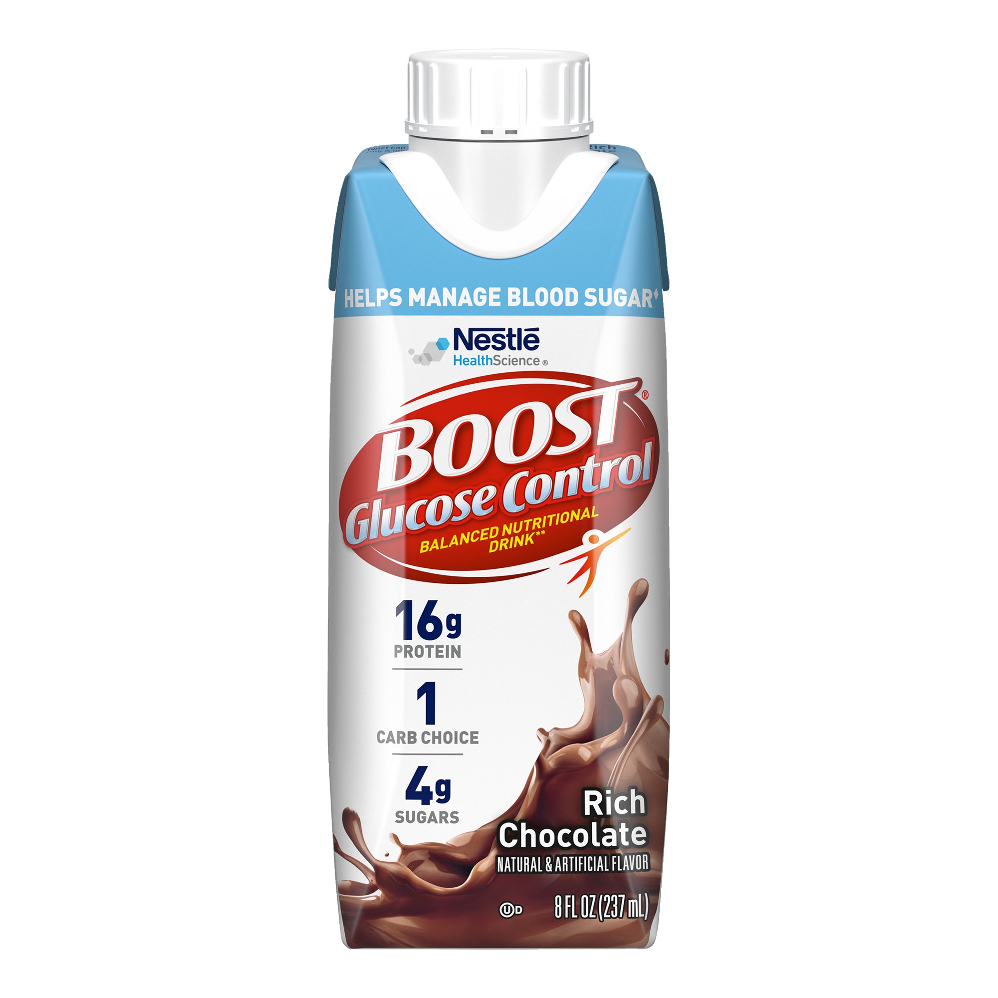 Boost Glucose Control Chocolate Balanced Nutritional Drink, 8-ounce Carton MK 1178516